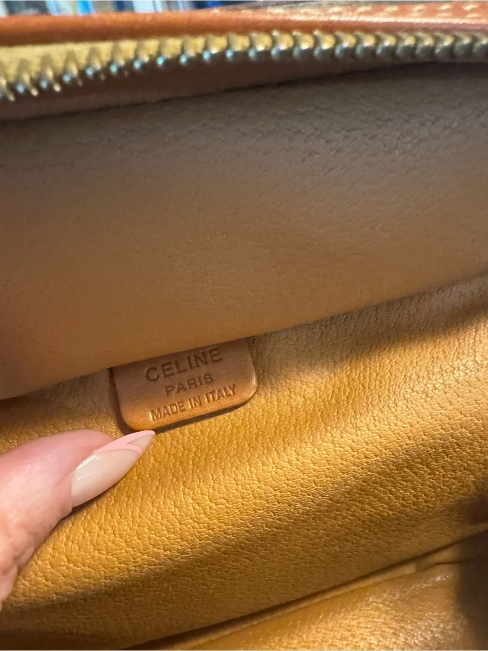 Celine Vintage Macadam Coated Canvas Vanity Bag - Picture 3 of 4